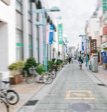 遠くに焦点を合わせた場合